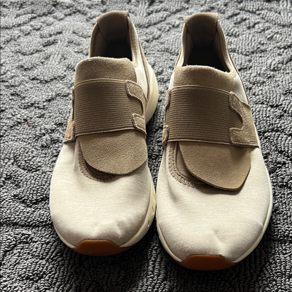 Reebok Women's Tan Slip-On Sneakers